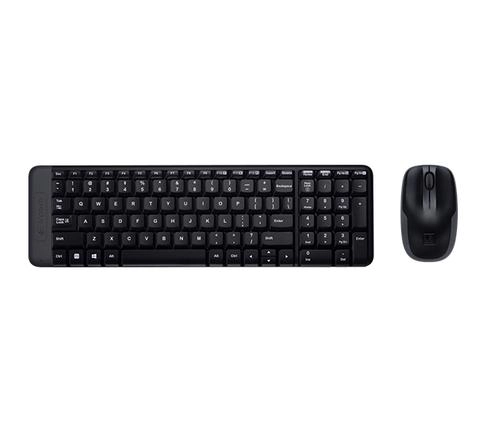 clavier Logitech MK220 Wireless Combo Sans fil, USB, Noir, Souris incluse