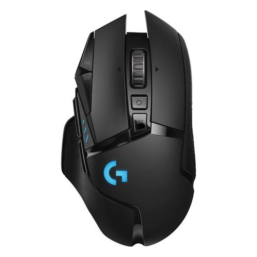 Souris gaming Logitech G502 LIGHTSPEED, sans fil, Droitier, Optique, RF, Noir