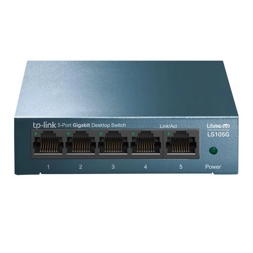 Switch TP-Link  5 port TL LS105G, Non-géré, Gigabit Ethernet (10/100/1000),