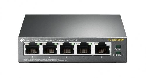 switch TP-LINK TL-SG1005P  5-Port Gigabit Desktop Switch with 4-Port PoE 5 Gig